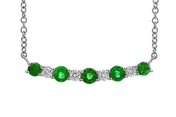 E274-07771: NECK .43 TW EMERALD .55 TGW