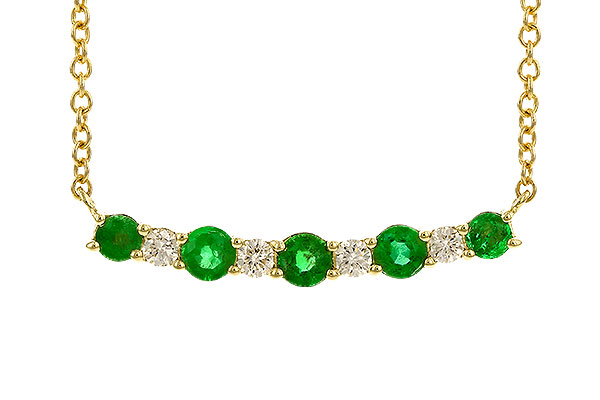 E274-07771: NECK .43 TW EMERALD .55 TGW