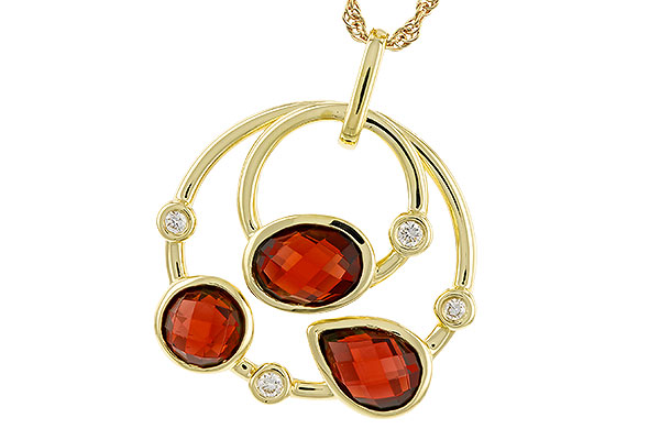 E274-91380: NECKLACE 2.88 GARNET 2.94 TGW