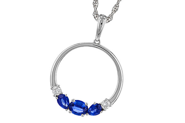 E274-93207: NECKLACE .81 SAPP .91 TGW