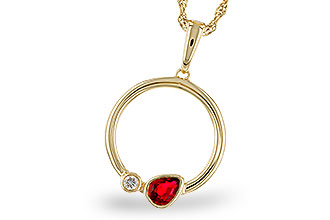 E274-93253: NECKLACE .24 RUBY .26 TGW