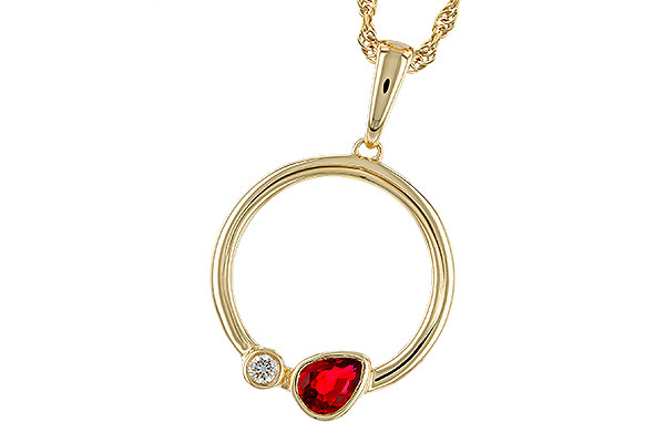 E274-93253: NECKLACE .24 RUBY .26 TGW