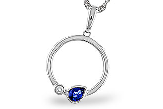 E274-93262: NECKLACE .26 SAPPHIRE .28 TGW