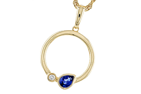 E274-93262: NECKLACE .26 SAPPHIRE .28 TGW