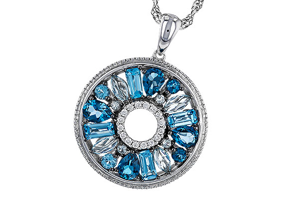 E274-95035: NECKLACE 1.67 BLUE TOPAZ 1.72 TGW
