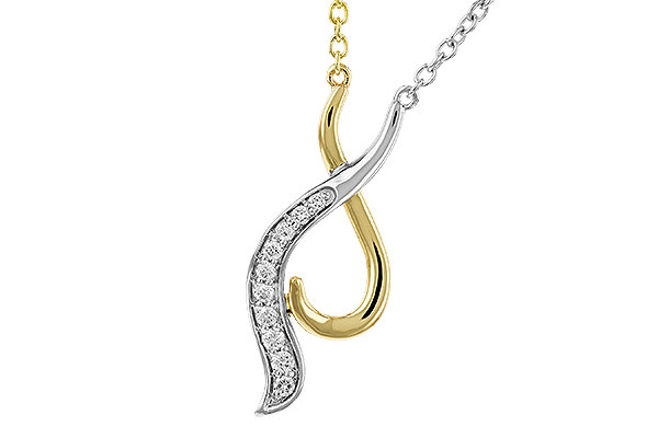 E274-95971: NECKLACE .10 TW (18")