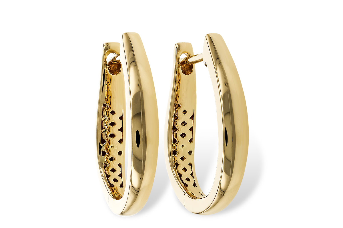E274-96898: GOLD EARRINGS (17MM)