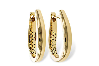 E274-96898: GOLD EARRINGS (17MM)