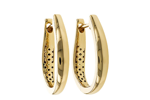 E274-96898: GOLD EARRINGS (17MM)