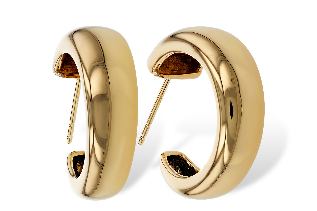 E274-98653: GOLD EARRINGS (20MM)