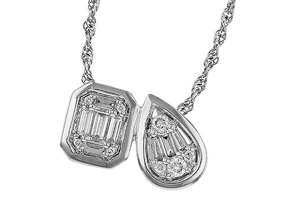 E274-98698: NECKLACE .17 BAG .25 TW
