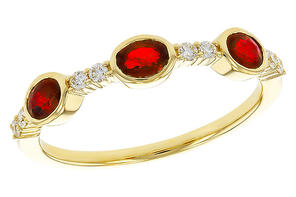 E274-99553: LDS WED RG .66 TW RUBY .78 TGW
