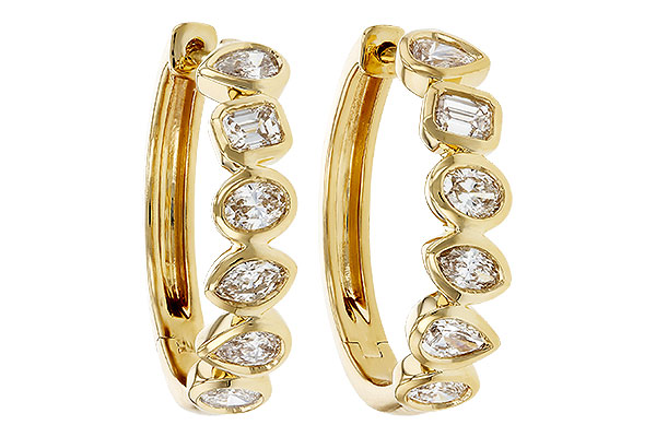 E275-82280: EARRINGS 1.10 TW FANCY CUT DIAS