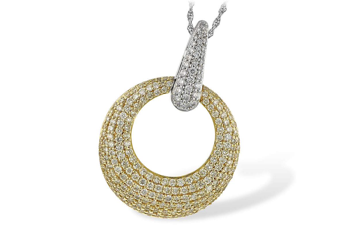 F189-48716: NECK 1.64 YELLOW DIAS 1.90 TW