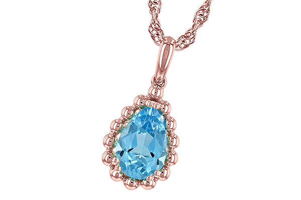 F189-49625: NECKLACE 1.55 CT BLUE TOPAZ