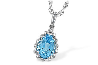 F189-49625: NECKLACE 1.55 CT BLUE TOPAZ