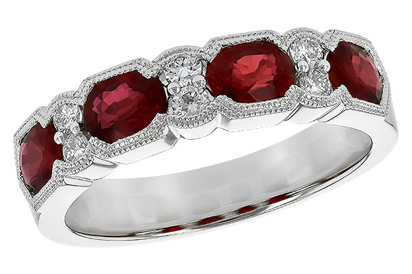 F190-38707: LDS WED RG 1.66 RUBY 1.84 TGW (5x4MM RUBY)