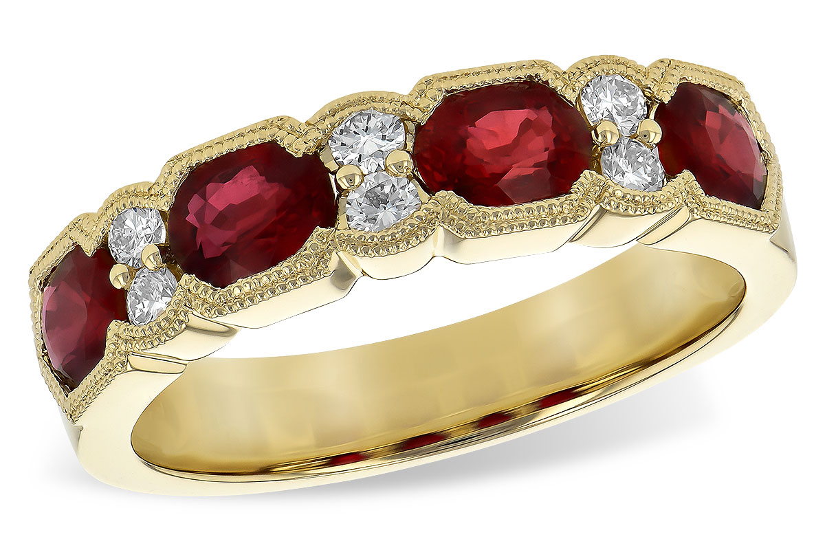 F190-38707: LDS WED RG 1.66 RUBY 1.84 TGW (5x4MM RUBY)