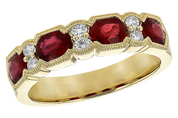 F190-38707: LDS WED RG 1.66 RUBY 1.84 TGW (5x4MM RUBY)