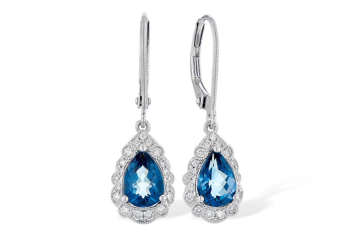 F273-16907: EARR 1.48 TW LONDON BLUE TOPAZ 1.63 TGW