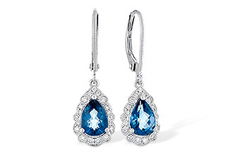 F273-16907: EARR 1.48 TW LONDON BLUE TOPAZ 1.63 TGW