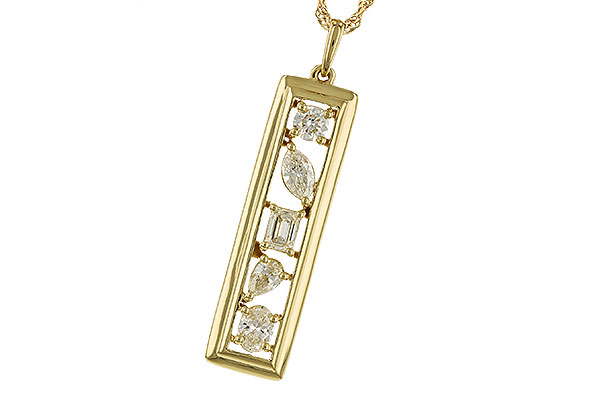F274-08662: NECKLACE .85 TW FANCY CUT DIAMONDS