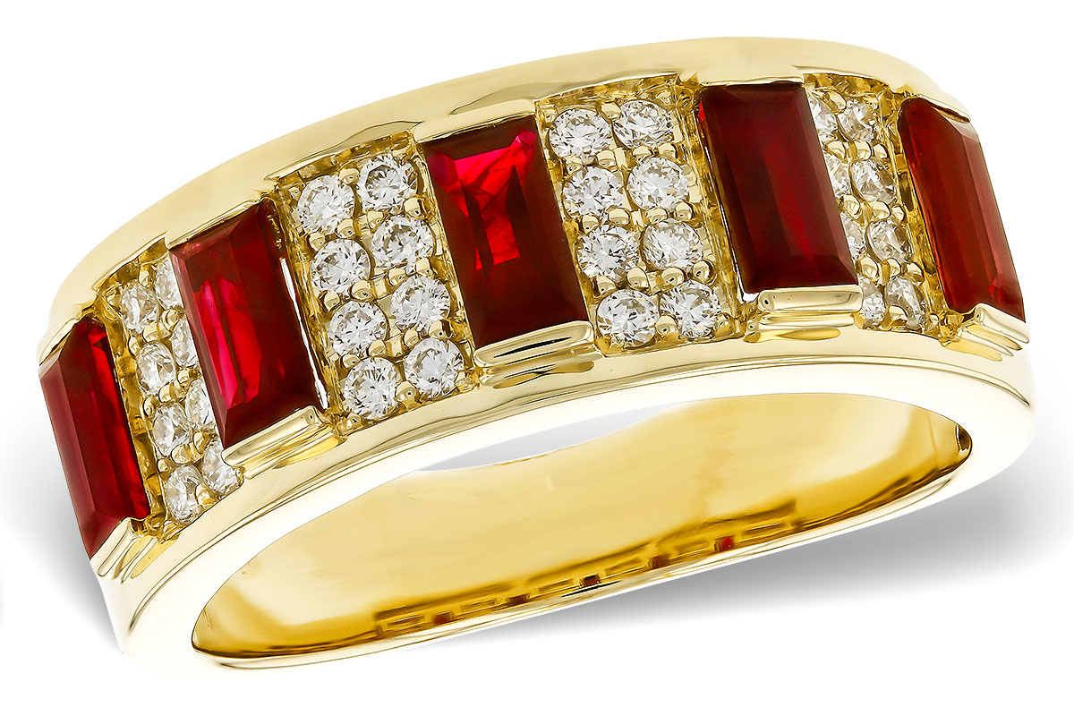F274-95998: LDS WED RG 1.40 TW RUBY 1.69 TGW