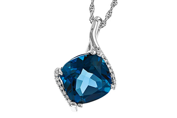 F274-97789: NECK 4.42 LONDON BLUE TOPAZ 4.50 TGW (10MM LBT)