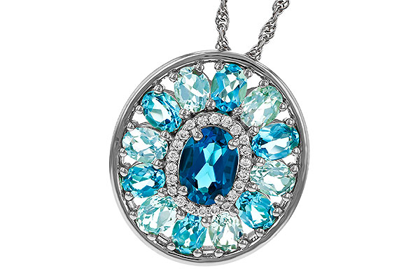 F274-97798: NECK 3.02 TW BLUE TOPAZ 3.10 TGW (7x5MM LBT CTR)