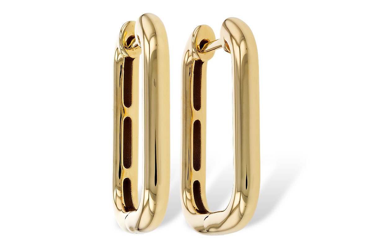 F274-97816: GOLD EARRINGS (23MM)