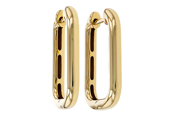 F274-97816: GOLD EARRINGS (23MM)