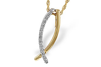 F274-98662: NECKLACE .25 TW