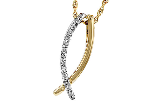 F274-98662: NECKLACE .25 TW