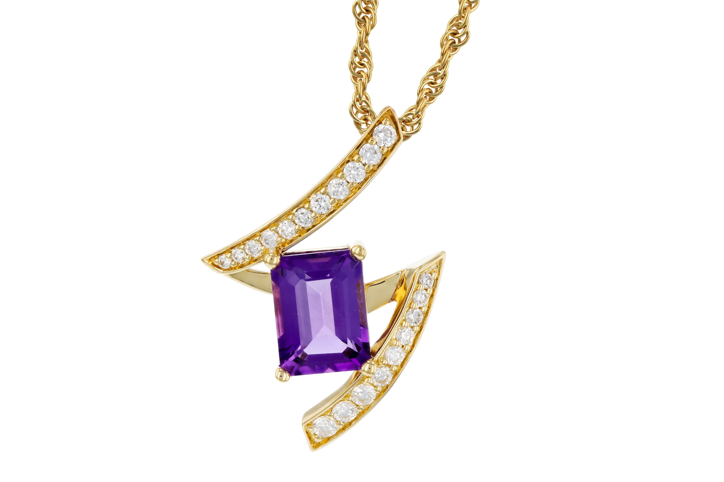 F275-85062: NECKLACE 1.36 AMETHYST 1.56 TGW (8x6MM AMY)