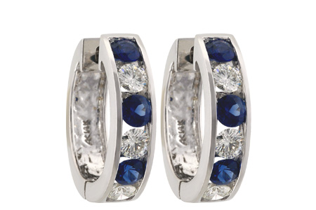 G001-30462: EARRINGS 1.22 SAPH 2.06 TGW