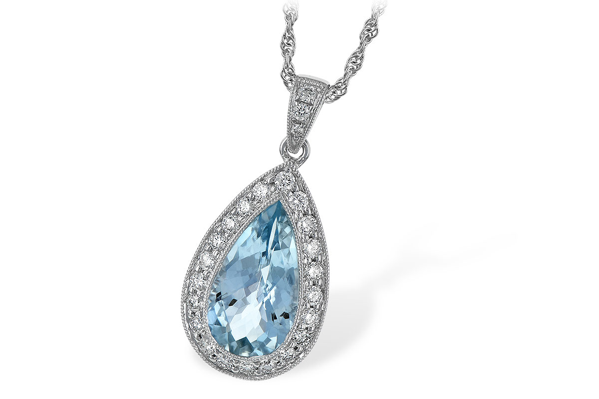 G005-90534: NECKLACE 2.20 AQUA 2.55 TGW