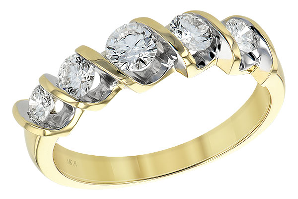 G093-15916: LDS DIA WED RING .75 TW