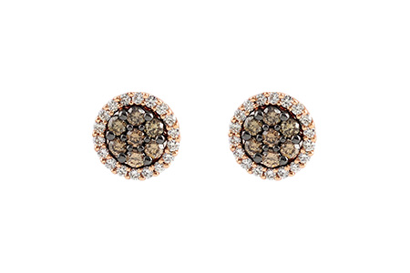 G186-80471: EARR .39 BROWN DIA .64 TW