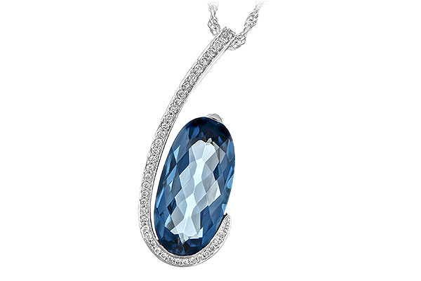 G189-46907: NECK 4.48 LONDON BLUE TOPAZ 4.60 TGW