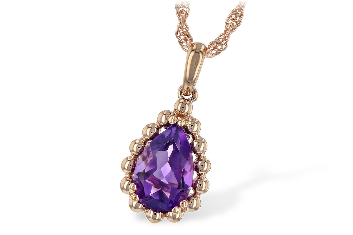 G189-49616: NECKLACE 1.06 CT AMETHYST