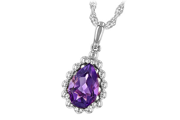 G189-49616: NECKLACE 1.06 CT AMETHYST