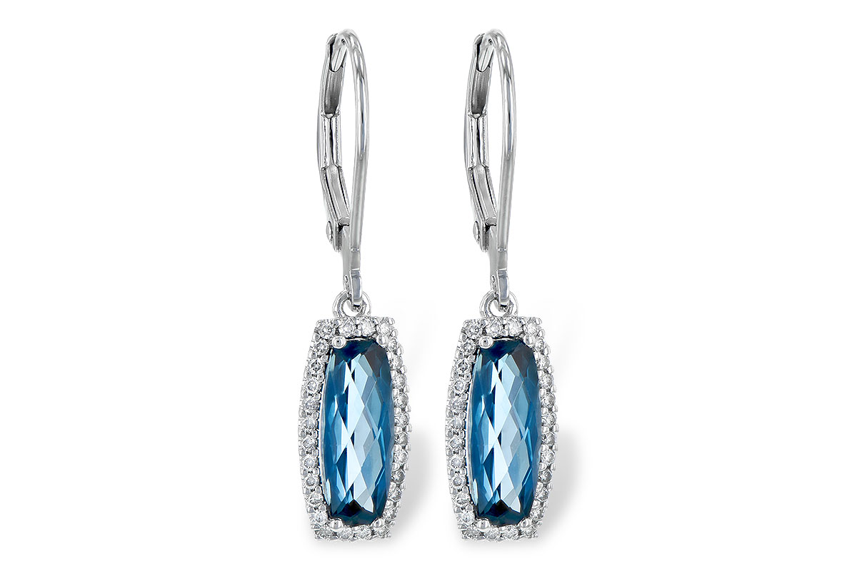 G190-42307: EARR 2.10 LONDON BLUE TOPAZ 2.28 TGW