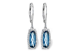 G190-42307: EARR 2.10 LONDON BLUE TOPAZ 2.28 TGW