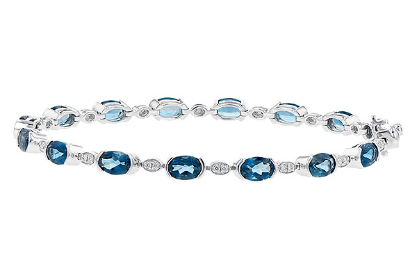 G190-42362: BRACELET 7.20 LONDON BLUE TOPAZ 7.36 TGW