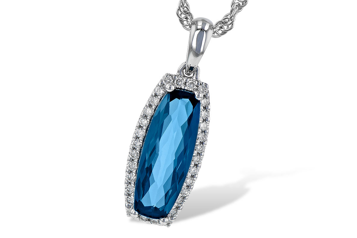 G190-44098: NECK 1.58 LONDON BLUE TOPAZ 1.70 TGW