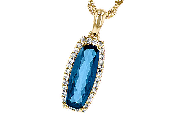 G190-44098: NECK 1.58 LONDON BLUE TOPAZ 1.70 TGW