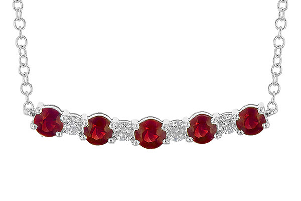 G190-45007: NECK .58 TW RUBY .70 TGW