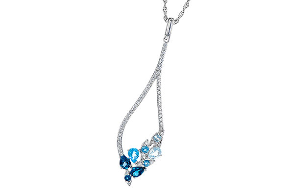 G273-13225: NECK .82 BLUE TOPAZ 1.05 TGW