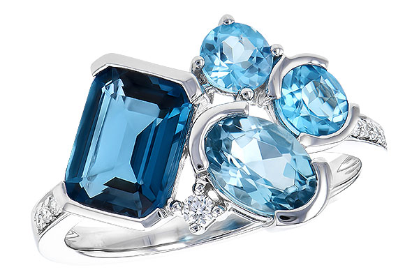 G273-15953: LDS RG 3.08 BLUE TOPAZ TW 3.15 TGW