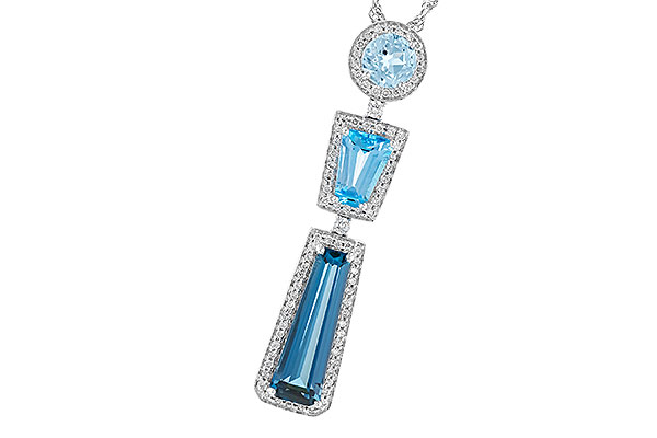 G274-02298: NECK 3.26 TW BLUE TOPAZ 3.50 TGW